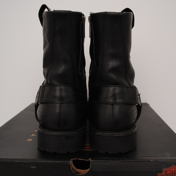Harley Davidson Charleston Leather Boots D94232 Black Men's US 11.5 - Picture 5 of 16
